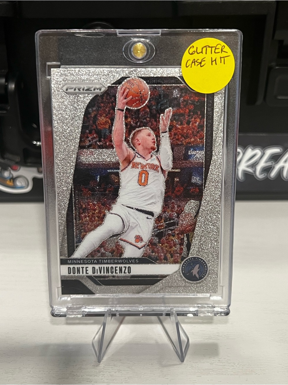 Glitter Case hit Donte Divincenzo card
